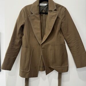 M.M Lafluer Blazer with White Stitching